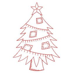 Redwork Patchwork Christmas 2 06(Sm) machine embroidery designs