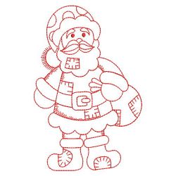 Redwork Patchwork Christmas 2 07(Sm) machine embroidery designs