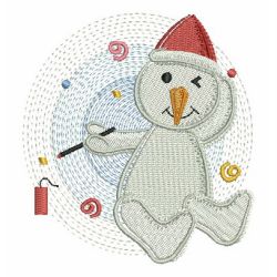 Holiday Snowman Painting 01 machine embroidery designs