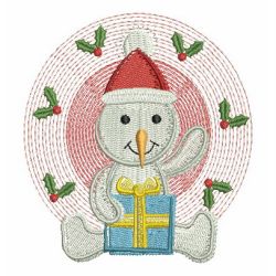 Holiday Snowman Painting 05 machine embroidery designs