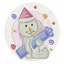 Holiday Snowman Painting 10 machine embroidery designs