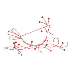 Redwork Country Crow 02(Md) machine embroidery designs