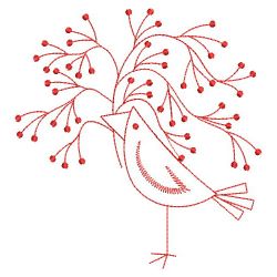 Redwork Country Crow 05(Md) machine embroidery designs