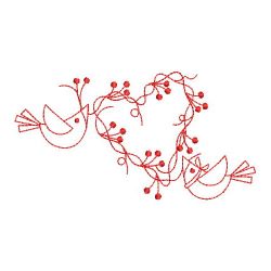 Redwork Country Crow 06(Lg) machine embroidery designs
