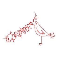 Redwork Country Crow 07(Sm) machine embroidery designs