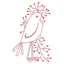 Redwork Country Crow 10(Md) machine embroidery designs
