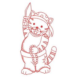 Redwork Kitten 10(Lg)