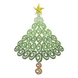 Fancy Christmas Trees machine embroidery designs