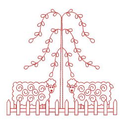 Redwork Fork Art 02(Lg) machine embroidery designs