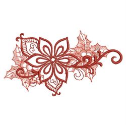 Heirloom Poinsettia 01(Md) machine embroidery designs