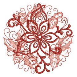 Heirloom Poinsettia 07(Lg) machine embroidery designs