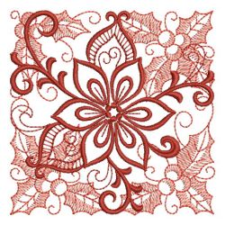 Heirloom Poinsettia 08(Md) machine embroidery designs