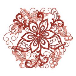 Heirloom Poinsettia 09(Lg) machine embroidery designs