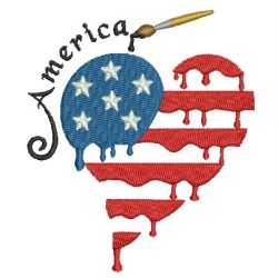American  Hearts machine embroidery designs