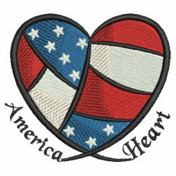 American  Hearts 07 machine embroidery designs