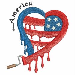 American  Hearts 09 machine embroidery designs
