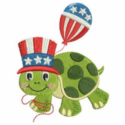 Festive Little Turtle 08 machine embroidery designs