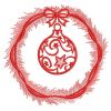 Redwork Christmas Ornaments 05(Sm)