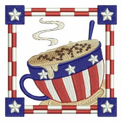 American Coffee Time machine embroidery designs