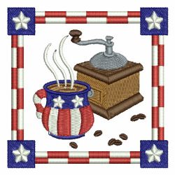 American Coffee Time 04 machine embroidery designs