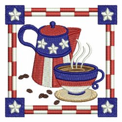 American Coffee Time 05 machine embroidery designs