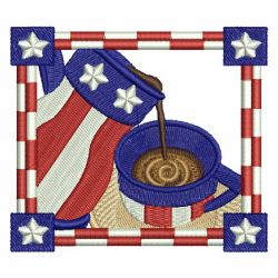 American Coffee Time 07 machine embroidery designs