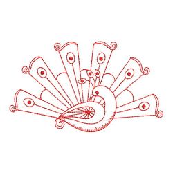 Redwork Folk Art Bird 03(Sm) machine embroidery designs