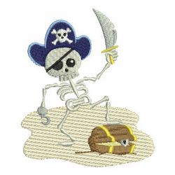 Pirate Skull machine embroidery designs