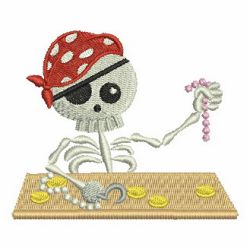 Pirate Skull 03 machine embroidery designs