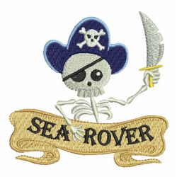 Pirate Skull 05 machine embroidery designs