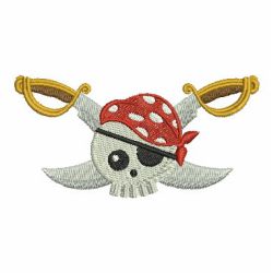 Pirate Skull 09 machine embroidery designs