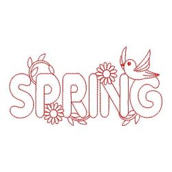 Redwork Spring(Sm) machine embroidery designs