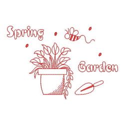 Redwork Spring 10(Md) machine embroidery designs