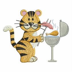 Tiger and Meat 03 machine embroidery designs
