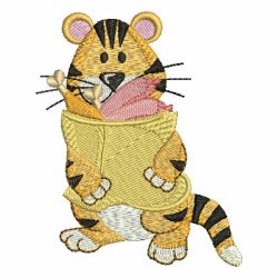 Tiger and Meat 05 machine embroidery designs