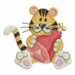 Tiger and Meat 06 machine embroidery designs