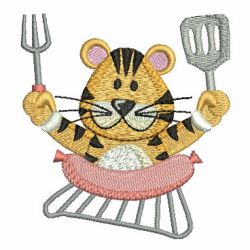Tiger and Meat 08 machine embroidery designs