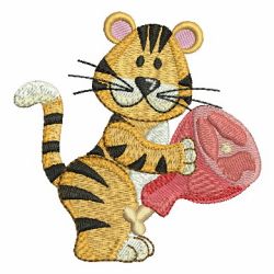 Tiger and Meat 09 machine embroidery designs