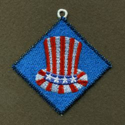 FSL Mini Patriotic Ornaments machine embroidery designs