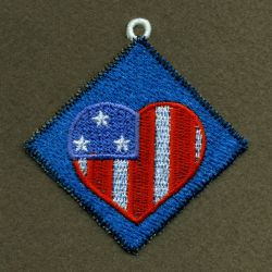 FSL Mini Patriotic Ornaments 10 machine embroidery designs