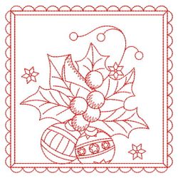 Redwork Merry Christmas 04(Lg) machine embroidery designs