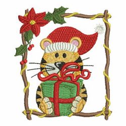 Christmas Little Tiger 03 machine embroidery designs