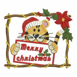 Christmas Little Tiger 04 machine embroidery designs