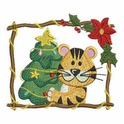 Christmas Little Tiger 05 machine embroidery designs
