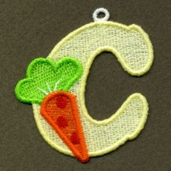 Fruits and Vegetables ABC 03 machine embroidery designs