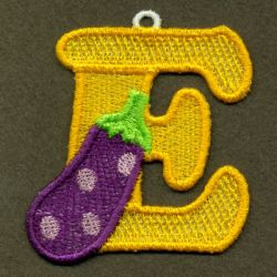 Fruits and Vegetables ABC 05 machine embroidery designs