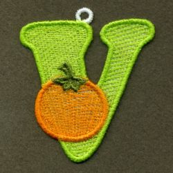 Fruits and Vegetables ABC 22 machine embroidery designs