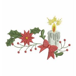 Heirloom Christmas Candles 03 machine embroidery designs