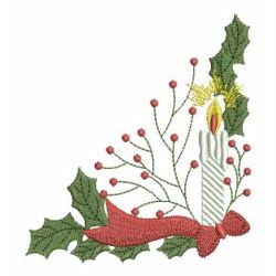 Heirloom Christmas Candles 05 machine embroidery designs