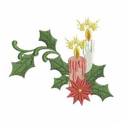 Heirloom Christmas Candles 10 machine embroidery designs